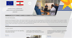 Desktop Screenshot of icmpd-lebanon.org